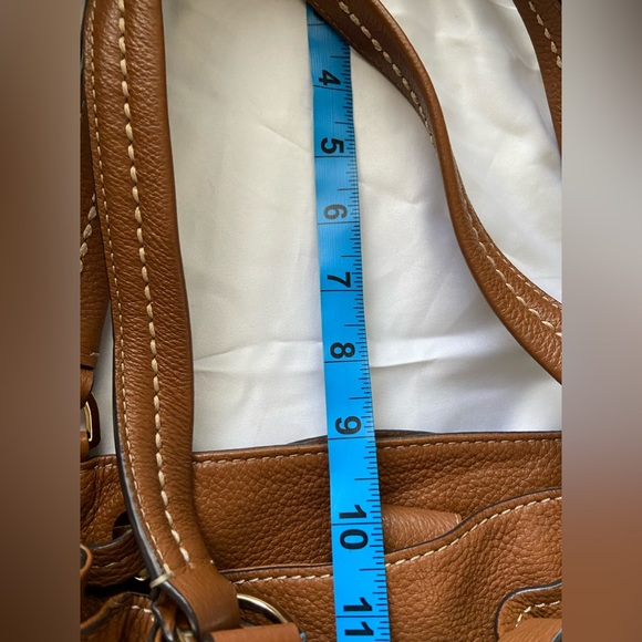 Mickael Kors Drawstring Monogram Leather Tote Bag and Wallet Brown Cream - Picture 10 of 10